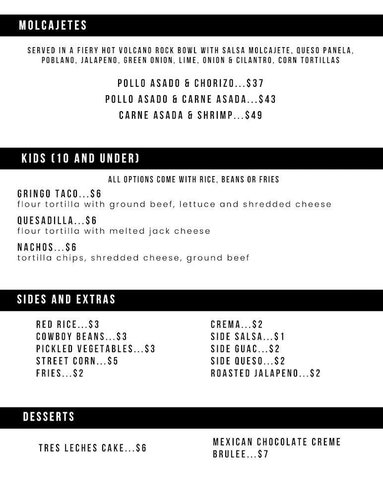 Casa Del Gringo Menu image 4